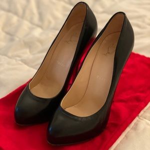 Hidden Platform Louboutin Heels Black Size 36